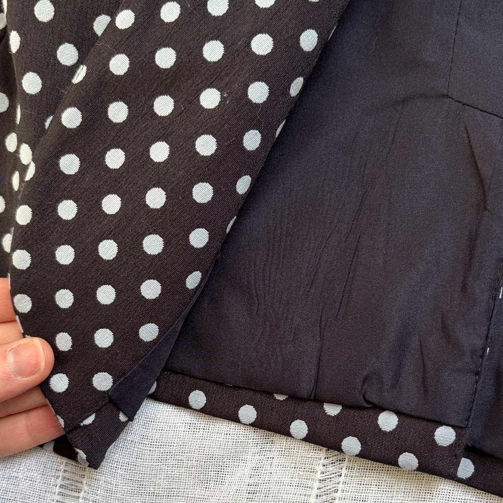 The Limited Navy and White Polka Dot Blazer - Picture 11 of 15
